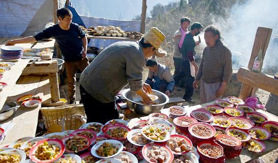 Dishes prepared at the main festival