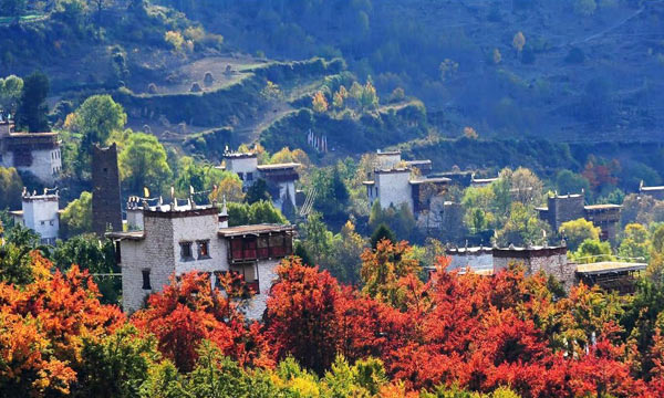 Jiaju Tibetan Village in Danba