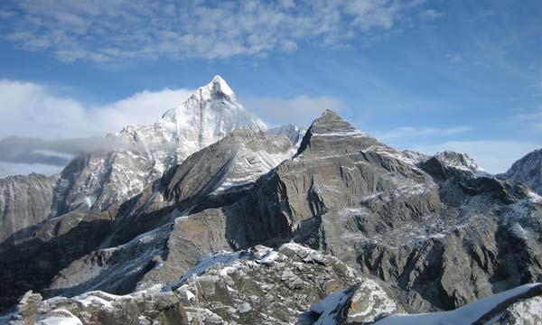 Mount Siguniang from Dafeng Peak