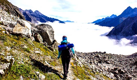 Trek cross over the Yakou (4668m)