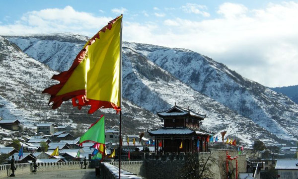 Songpan Ancient Town in winter