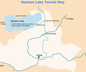 Tourist Map of Namtso Lake